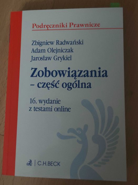 Zobowiązania część ogólna, Z. Radwański, 16. wydanie