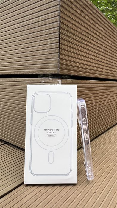 Silikonowe Przezroczyste Magsafe Etui do Iphone’a 15 Pro