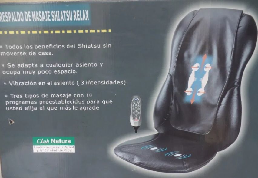 Cadeira de massagem com shiatsu