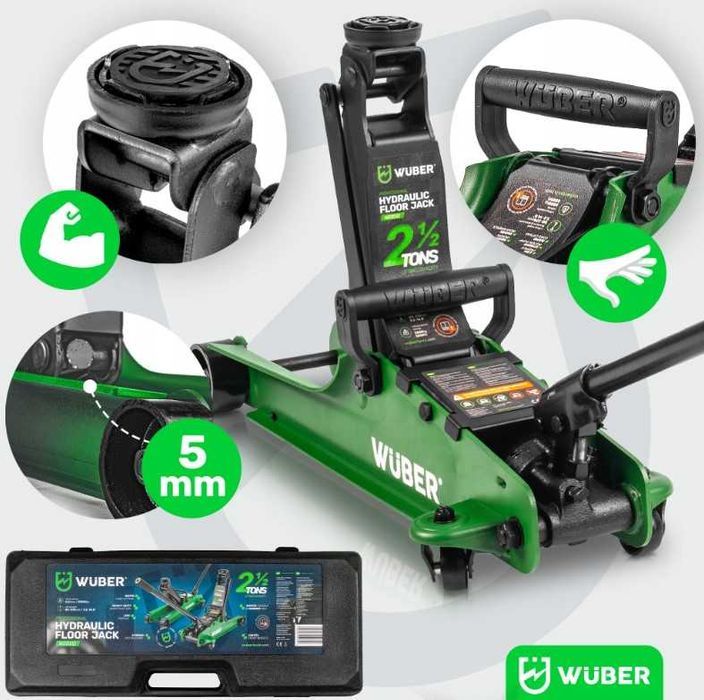 PODNOŚNIK Samochodowy Żaba Lewarek 2,5 Tony NISKOPROFILOWY 85-380 mm