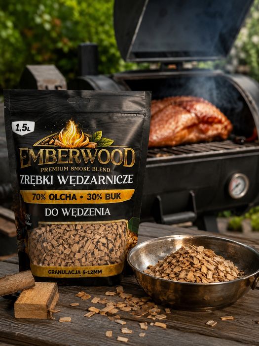 Zrębki wędzarnicze EMBERWOOD olcha buk