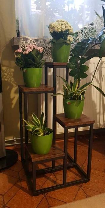 Duży kwietnik pojemny na kwiaty rośliny loft industrialny 68 cm