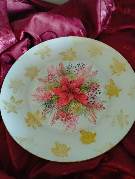 Prato decorativo de Natal