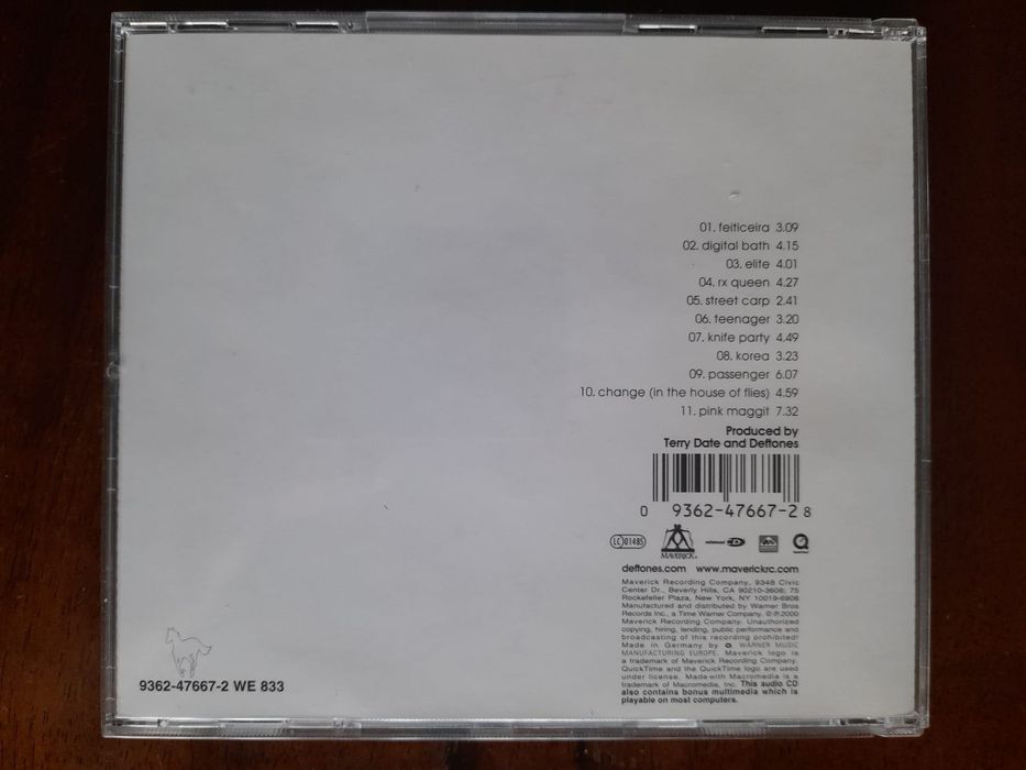 CD Deftones "White Pony " de 2000