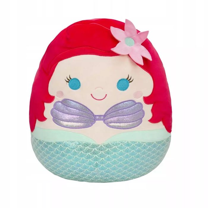 Squishmallows Disney Księżniczka Maskotka Pluszak Mała Syrenka Ariel 20 Cm. Nowy Produkt