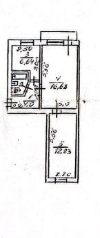 Продаж 2 кім квартири в районі Друкарні.