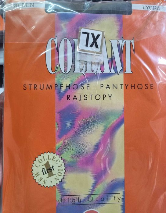 Okazja! Rajstopy 20 den z lycry XL czarne 5 szt za 10 zł