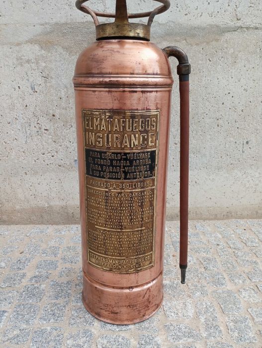 Antigo extintor americano The Buffalo Chemical Fire Extinguisher Co.