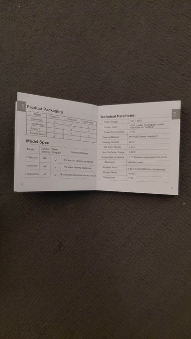 Beok tgr85 - smart room termostato (com selos) novo, ainda embalado