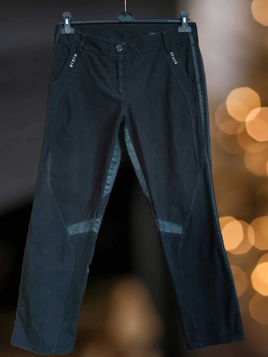 Marc Cain sports Spodnie damskie  motocyklowe r.4 bawełna wzmocniona