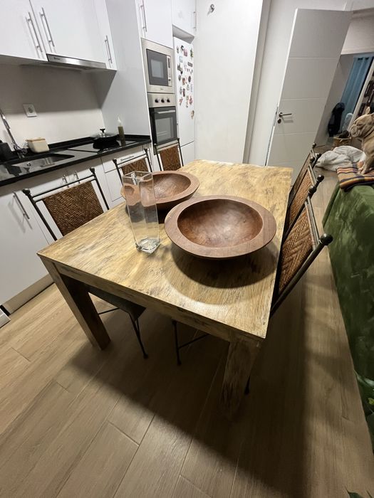 Mesa retangular madeira 160x90