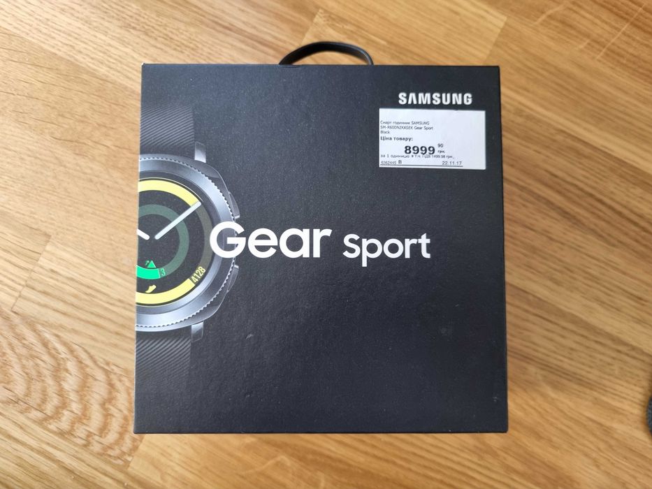 Смартгодинник Samsung Gear Sport Black (SM-R600NZKASEK)