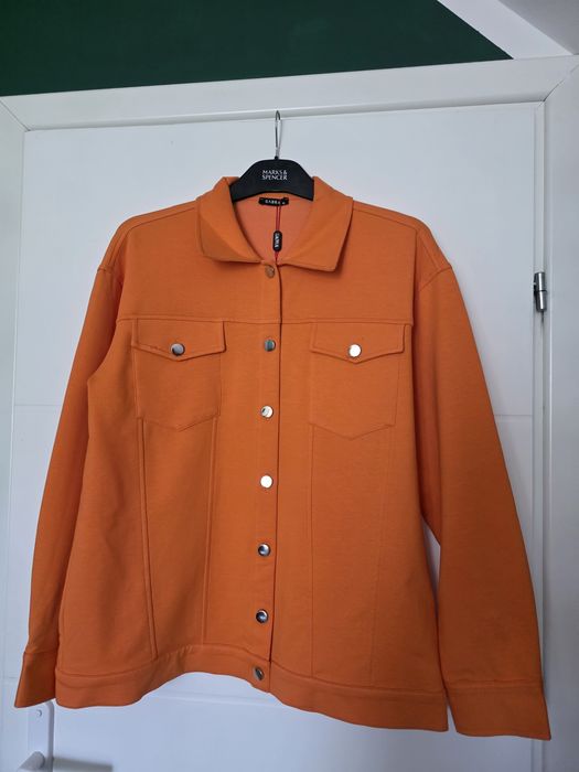 Pomarańczowa bawełniana bluza katana XL super trend