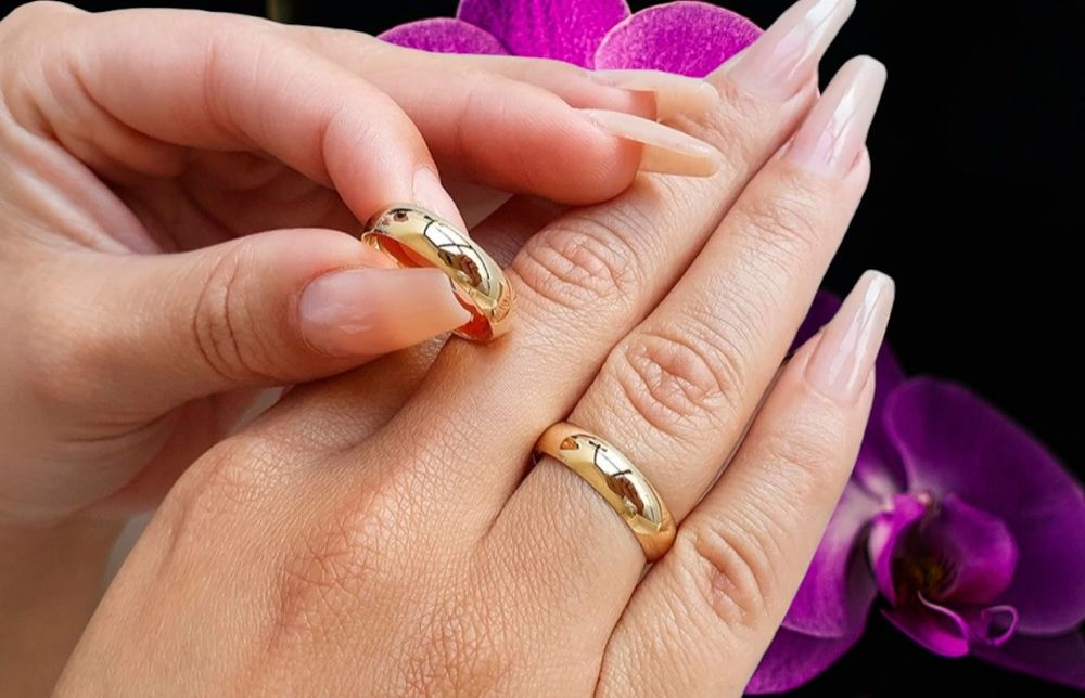 Ponadczasowy Komplet Złotych Obrączek Ślubnych