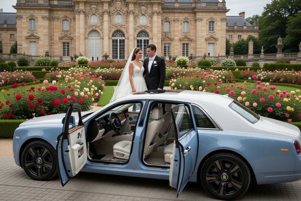 Rolls Royce, limuzyna, auto do ślubu i usługi dla VIP.