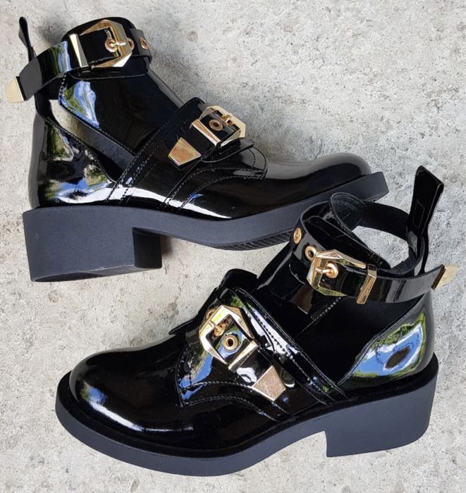 Кожаные ботинки в стиле Balenciaga