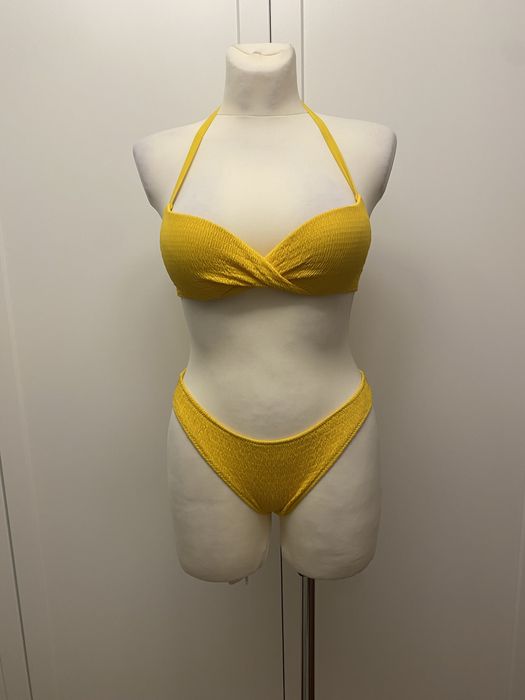 Strój kąpielowy dwuczęściowy żółty Calzedonia