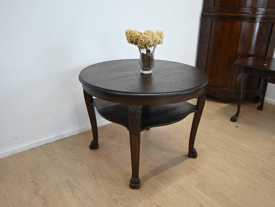 okrągły stolik na lwich łapach 020301