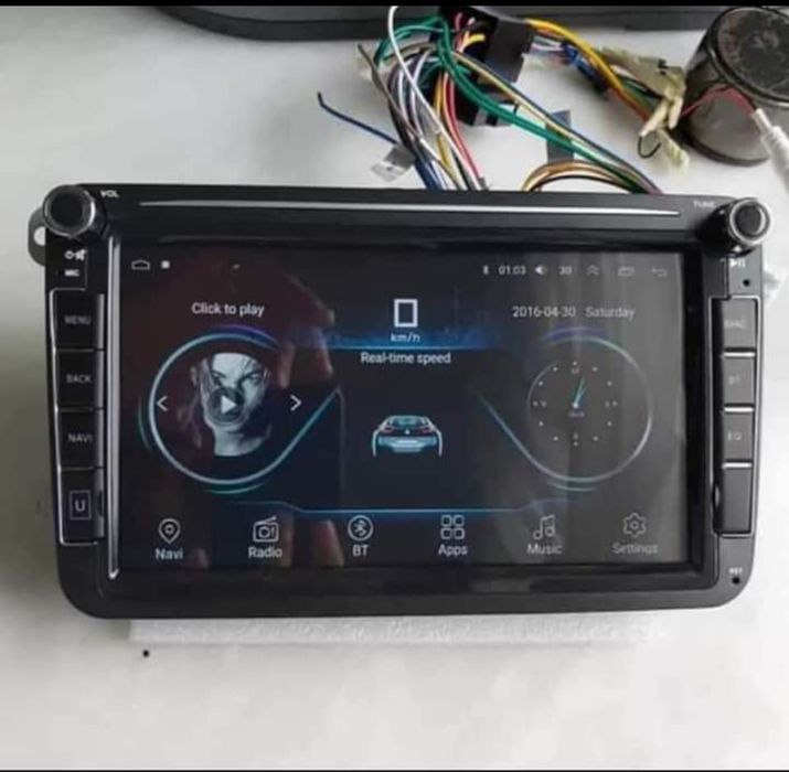 Rádio Android 14 com GPS Volkswagen/SEAT/Skoda (Artigo Novo) 2 GB RAM