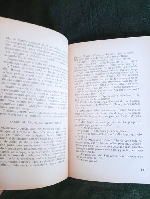 Livro / Libreto - O Barbeiro de Sevilha - Rossini  2ª edição 195?