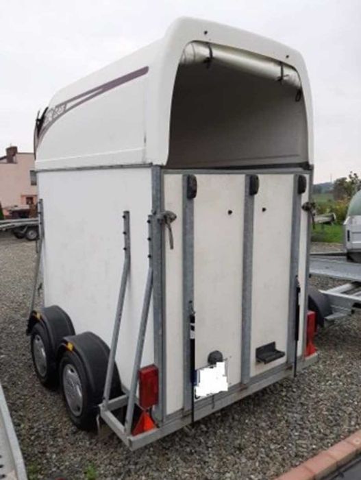 Przyczepa do przewozu koni żywych zwierząt 1.5 konna DMC 1200kg Kat. B