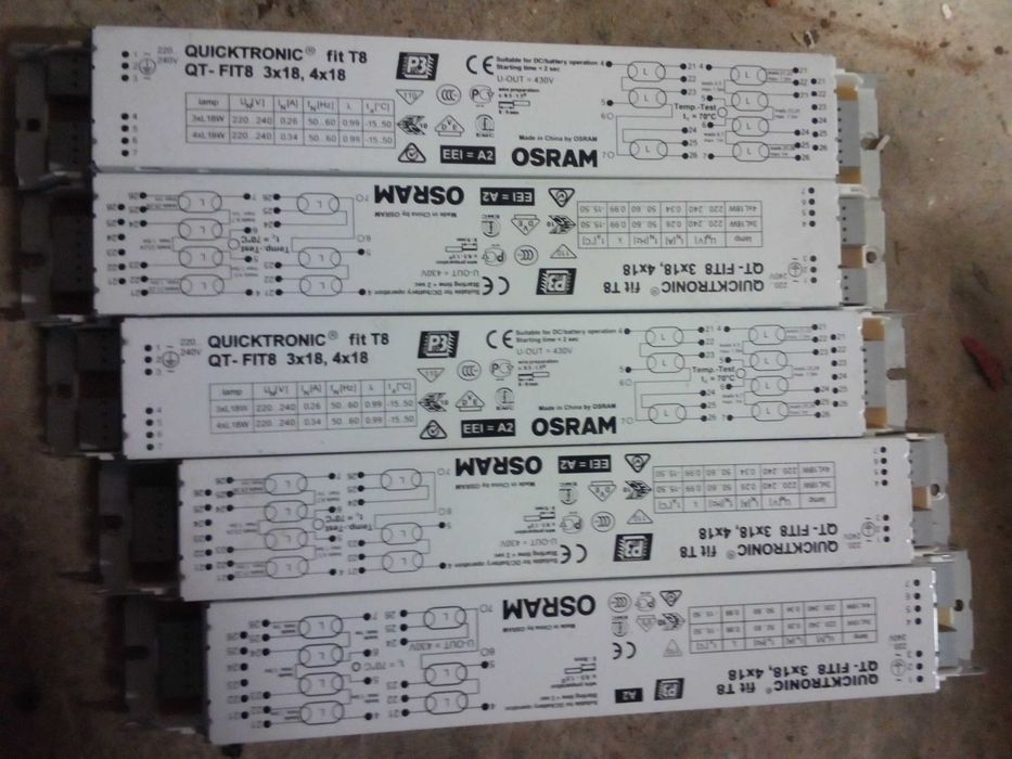 Балласт электронный Osram QT-FIT8 3х18, 4х18. Цена за 1 шт
