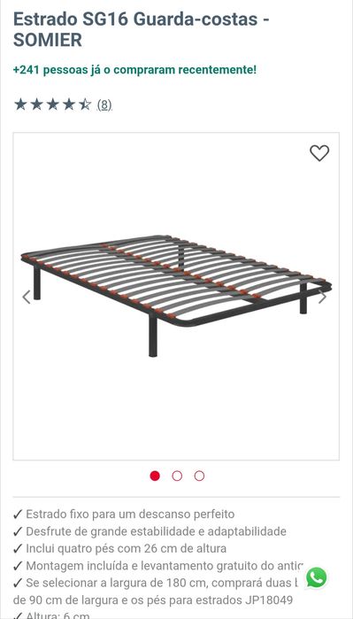 Cama Estrado SG16 SOMIER Pikolin