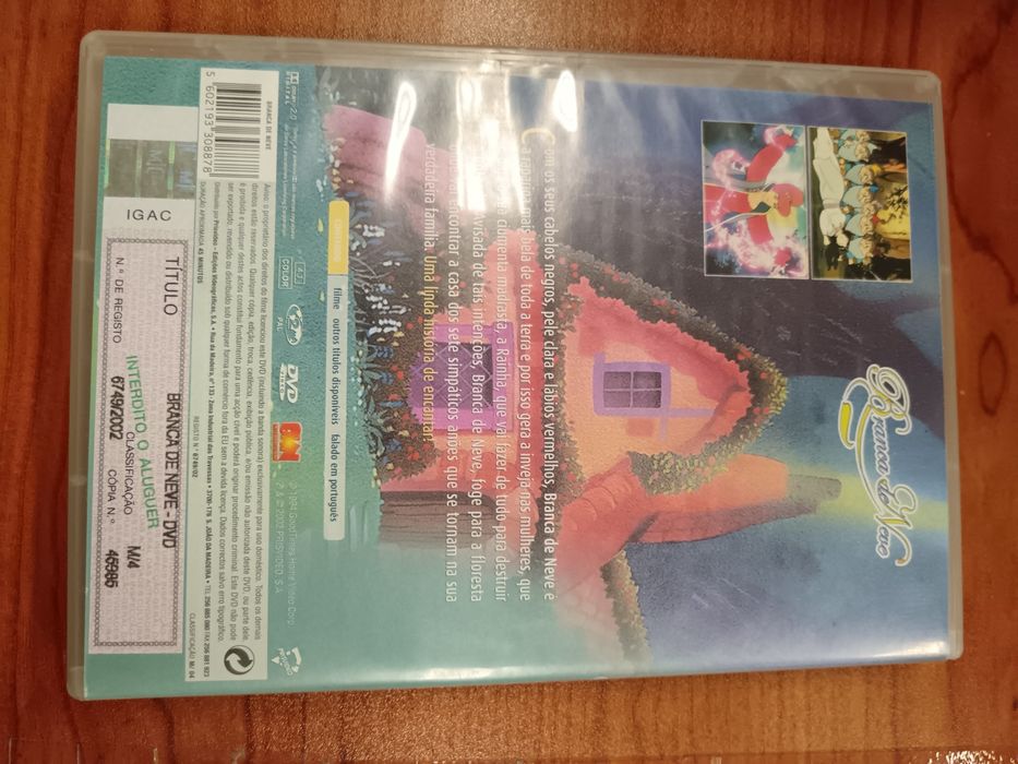 Dvd branca de neve