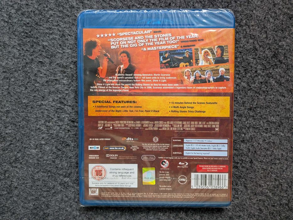 Rolling Stones Shine a light Blu Ray Новий диск BluRay
