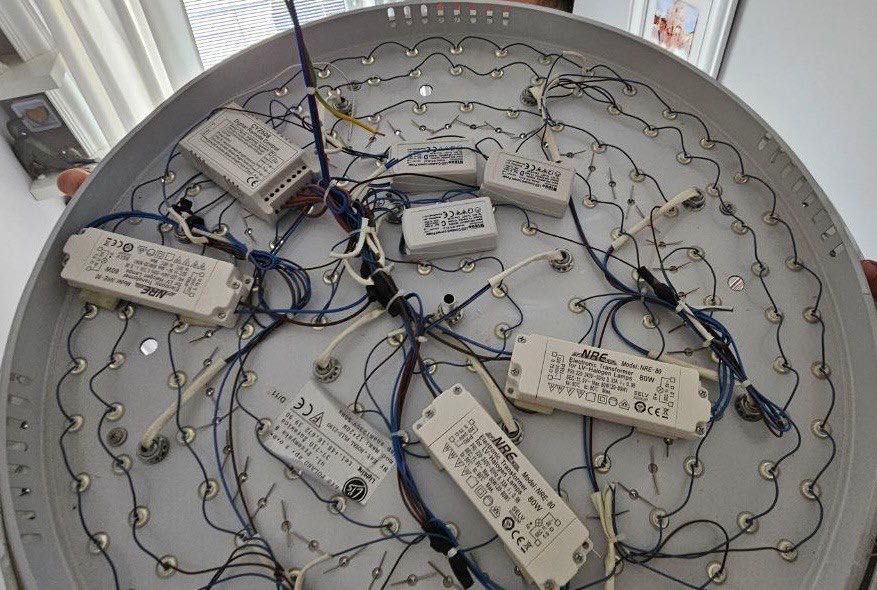 Zyrandol Plafon LED z pilotem