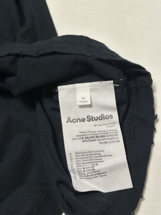Acne Studios Black Longsleeve M S акне студиос лонг черный лонгслив М С