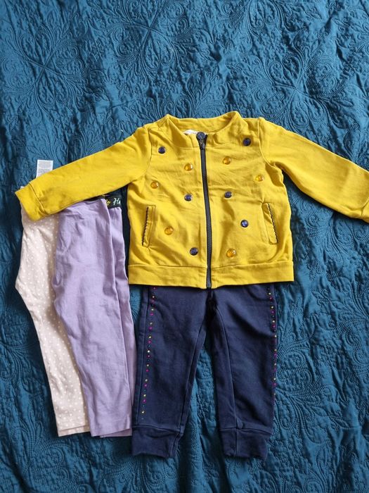 Zestaw ubrań, paka ubranek dla dziewczynki 92