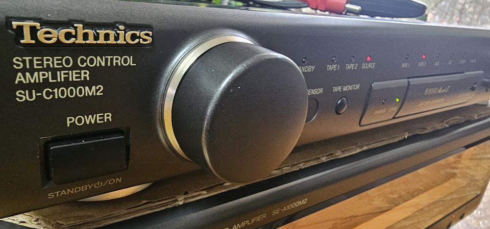 REZERWACJA Technics SE-A1000M2 wzm.mocy, SU-C1000M2 przedwzm.+oryg.pilot-idealny stan