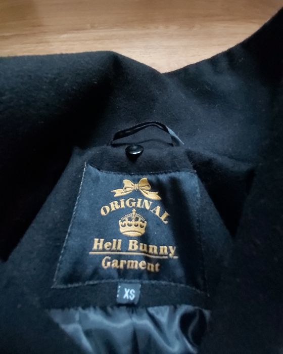 Płaszcz - Hell Bunny - Rock Noir Coat: Red - Medium. XS.