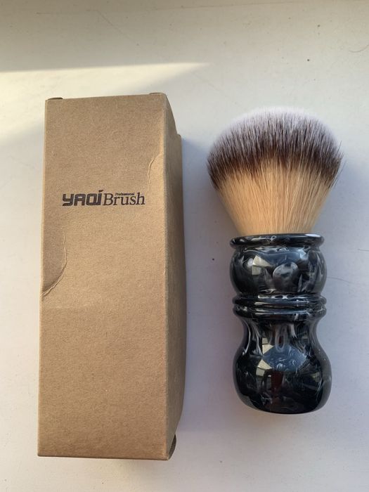 Помазок щетка кисть для влажного бритья YAQI 24 мм синтетика