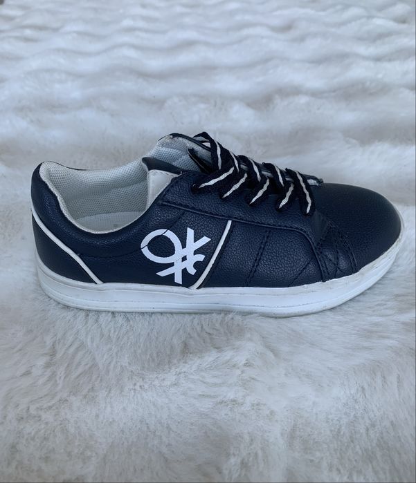 Buty Benetton 30 skóra naturalna sneakersy komunia wkładka 18,5 cm