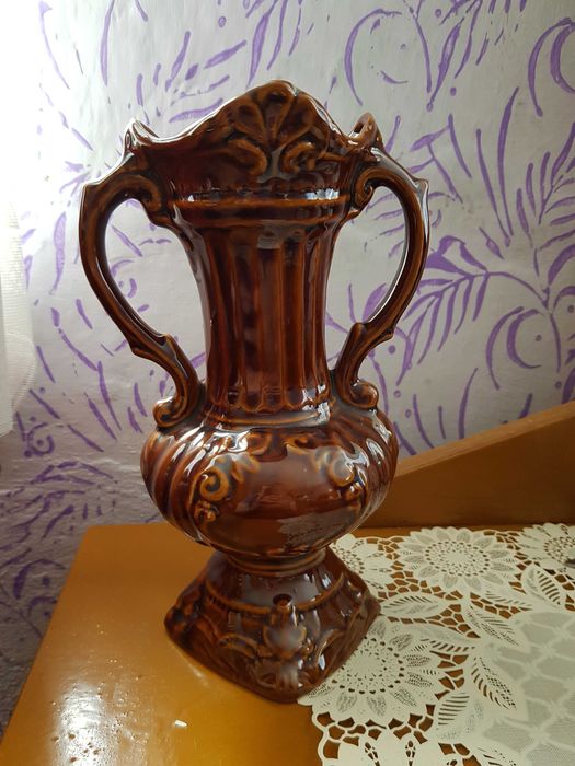 Piękny wazon kamionka PRL vintage