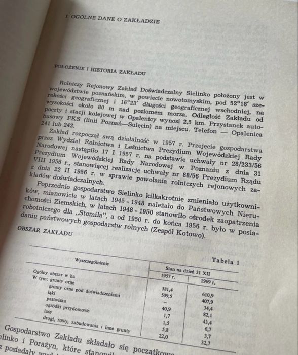 Wyniki prac badawczych 1957-1969 RRZD Sielinko