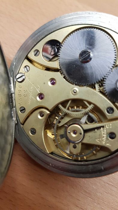 Stary zegarek kieszonkowy Alpina mechanizm Junghans