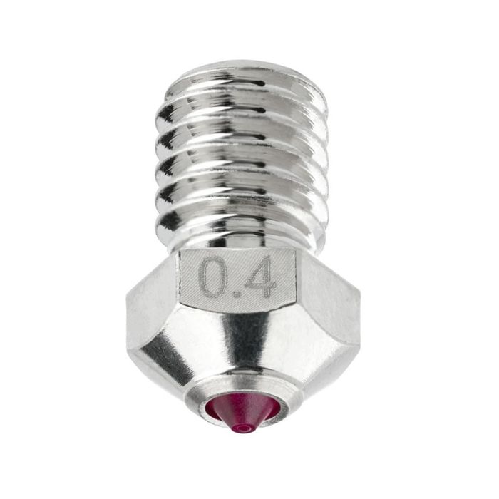 Dysza Ruby 0,4mm do głowicy E3D V6, 3D Prusa i3 MK3S/MINI, Anycubic i3 Mega