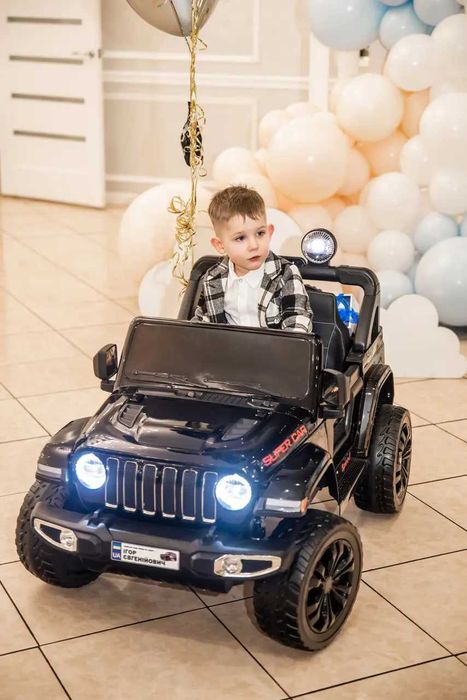 ЗНИЖКА -20%‼️Дитячий електромобіль JEEP RUBICON 4WD‼️ПОТУЖНИЙ 140W ‼️ ШВИДКИЙ 6 км/годин, 12в акум‼️НАДІЙНИЙ: пульт, ева колеса, кузов посилений