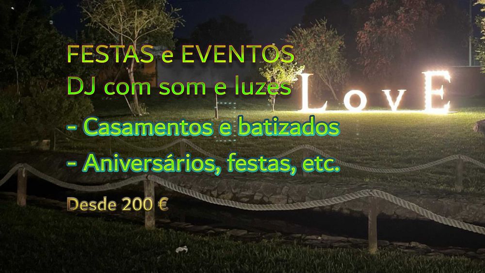 DJ, Som e Luzes para Festas e Eventos