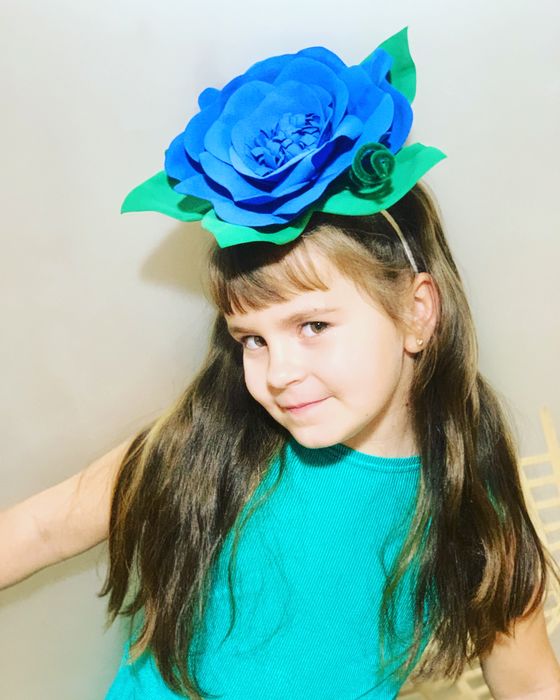 Обруч з квіткою, цветок, обідок, віночок, цветочек, мята