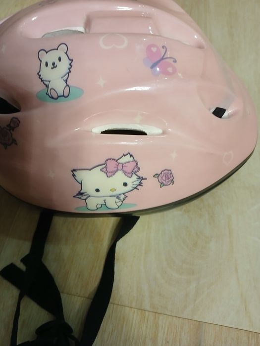 Capacete bicicleta hello kitty