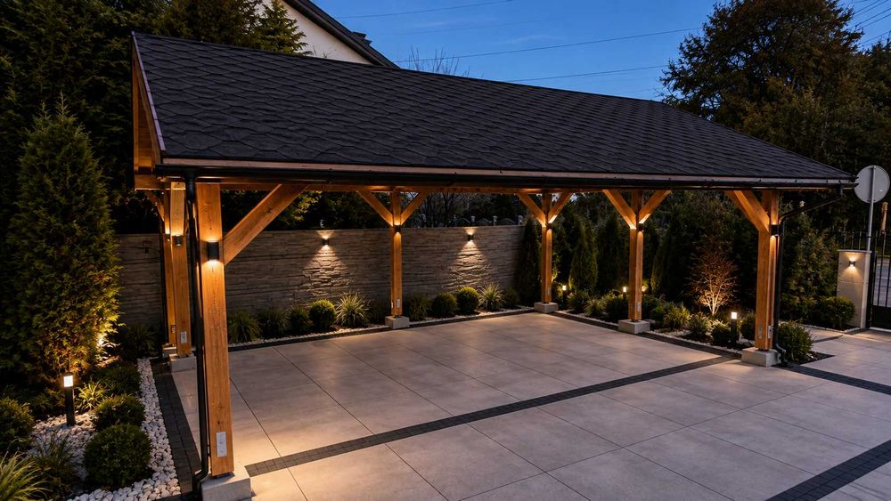 Wiata garażowa 5x6 na 2 auta MODERNA CARPORT DUO | Producent | Montaż