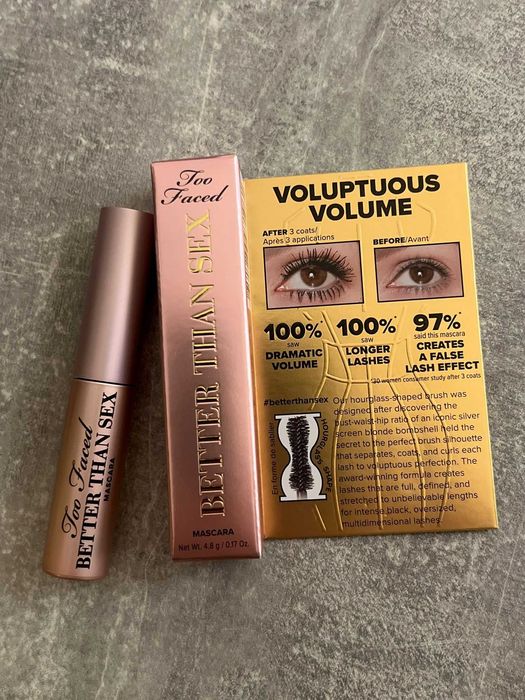 Too Faced Mini Better Than Sex mascara Tusz do rzęs Noir 4.8g