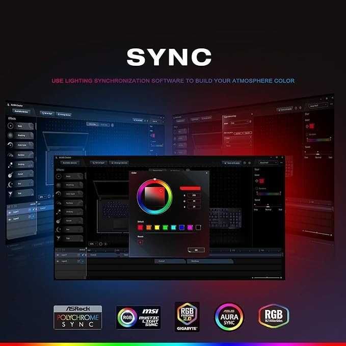 Listwa świetlna PC ARGB do płyt głównych, 5 V, 3 piny