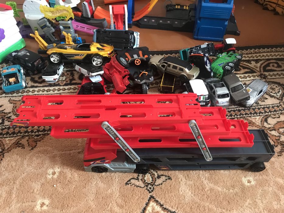 Автовоз хот вілс Hot Wheels трек + машинки хот вілс оригінал