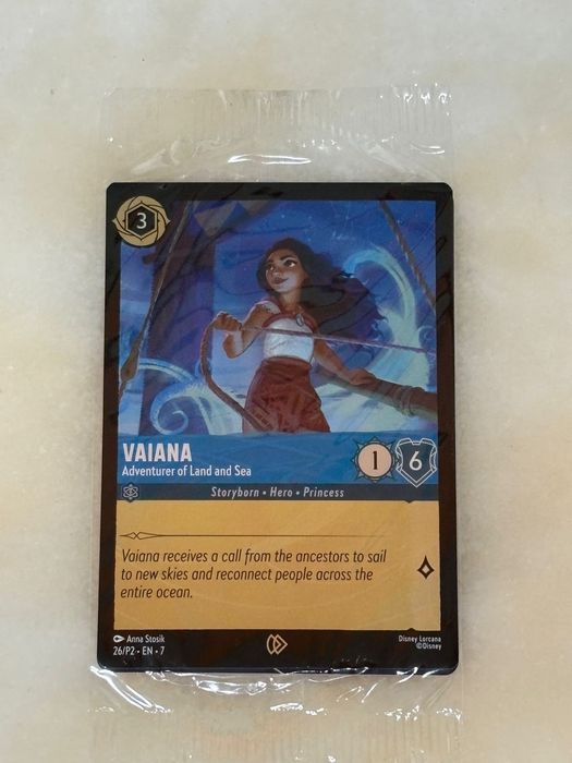 Carta Selada promotional vaiana moana Disney Lorcana UCI