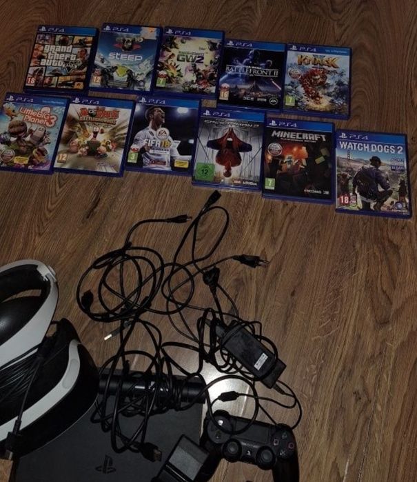 ps4 + vr + kontrolery + gry